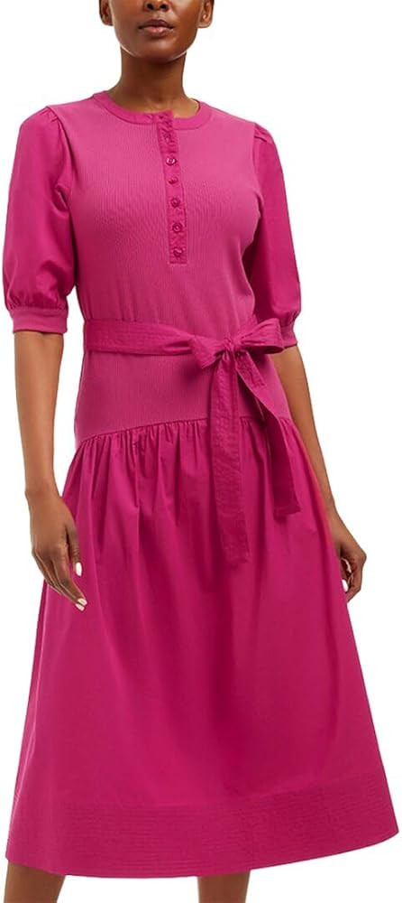 Raspberry Pink Mixed Media Dress by Draper James | Amazon (US)