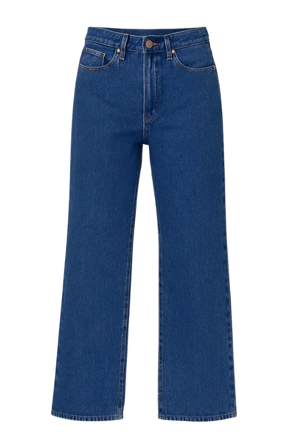 LINDSEY HIGH RISE STRAIGHT LEG JEAN MEDIUM WASH | Dear John Denim