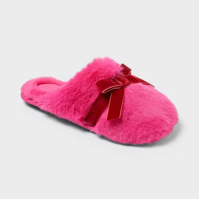Women's Arbor Plush Scuff Slippers - Auden™ Pink XL | Target