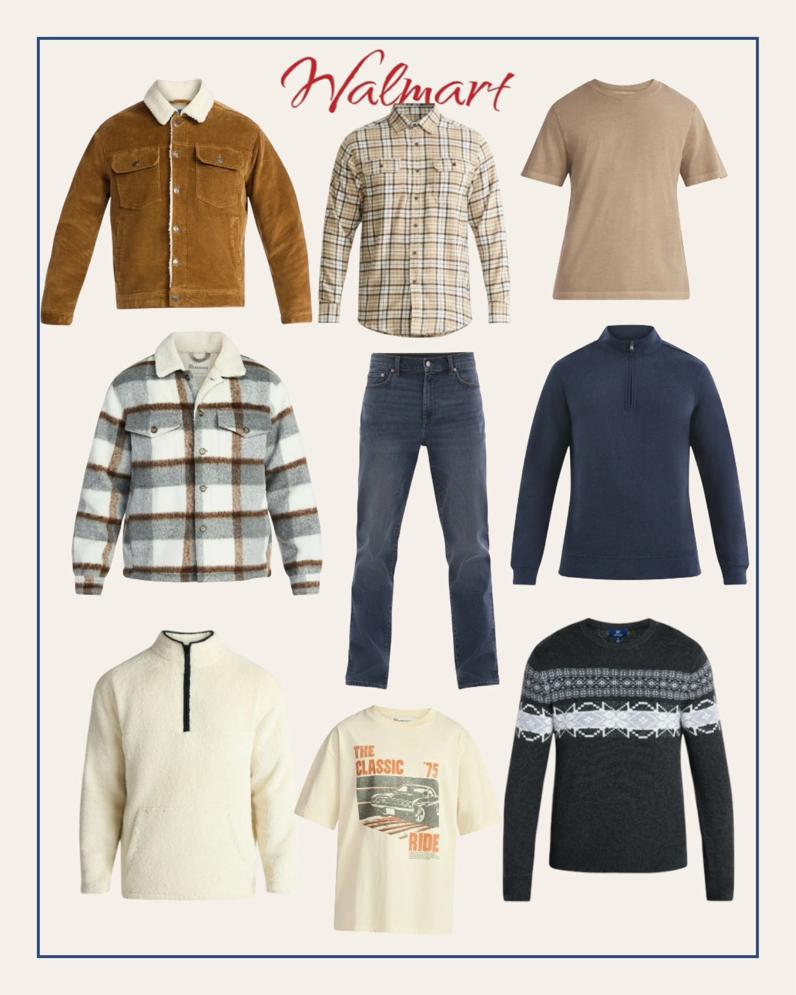 Walmart men’s affordable Christmas clothing for gifts. 
#walmartmens
#mensgifts

#LTKFindsUnder50 #LTKGiftGuide #LTKMens