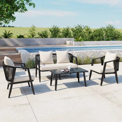 Durable And Comfortable Outdoor Seating Set,Suitable For Patios, Lawns, And Poolsides | Wayfair North America