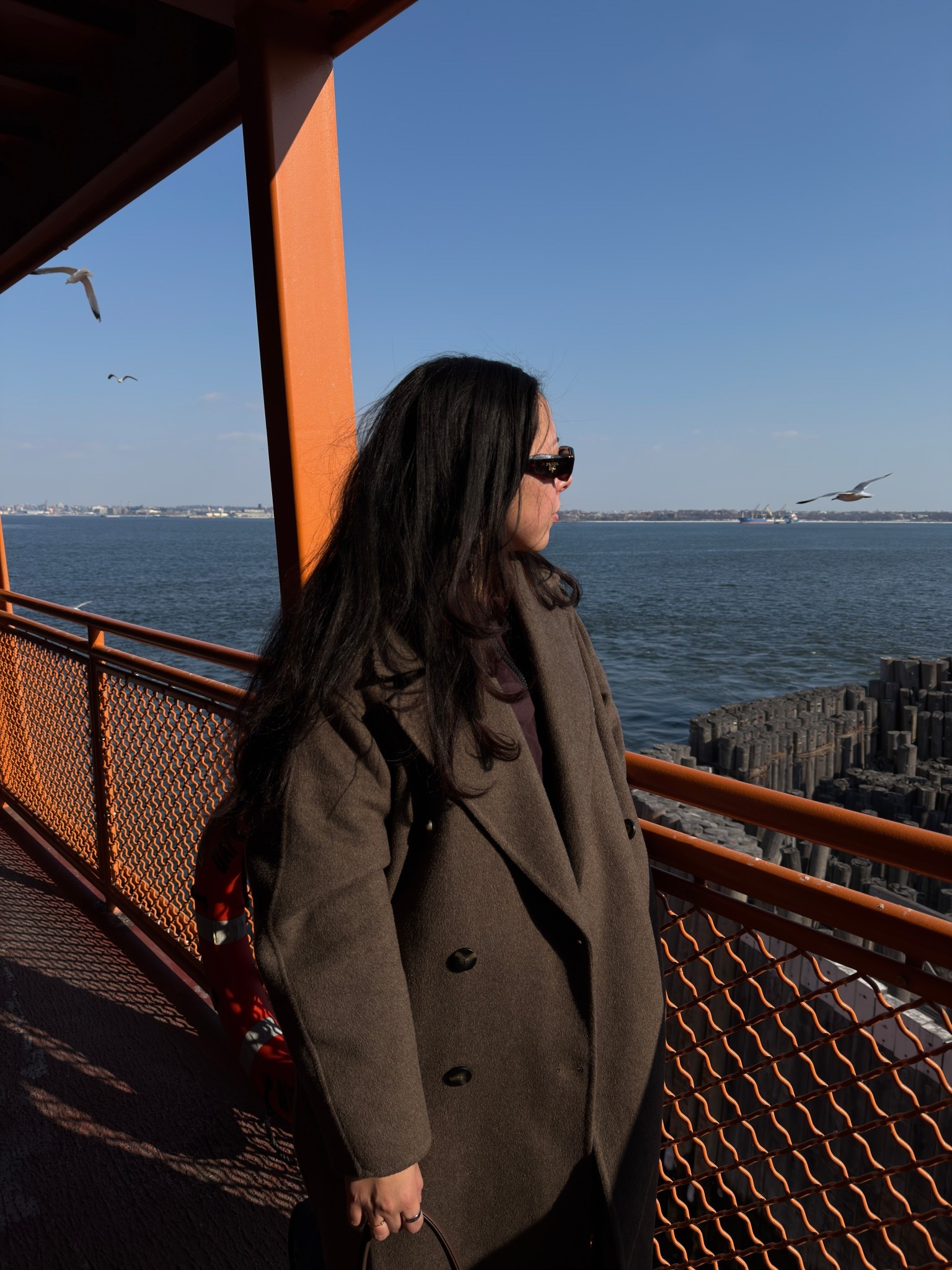 Winter in NYC means several layers! 