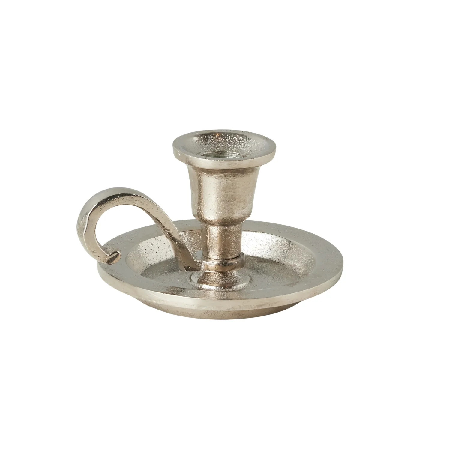 etúHOME Chamberstick Candle Holder - Silver | Perigold | Perigold