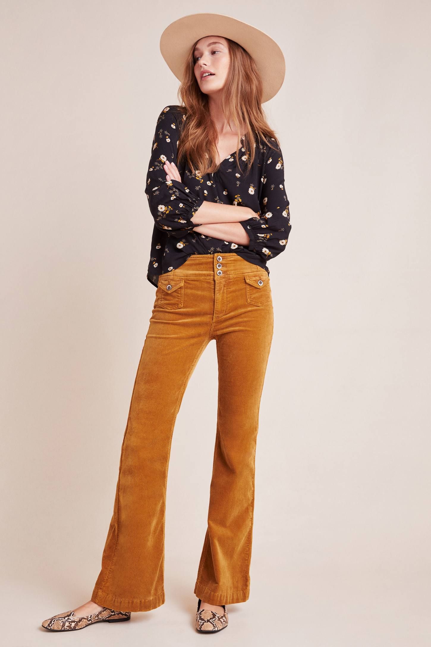 Pilcro High-Rise Bootcut Corduroy Jeans | Anthropologie (US)