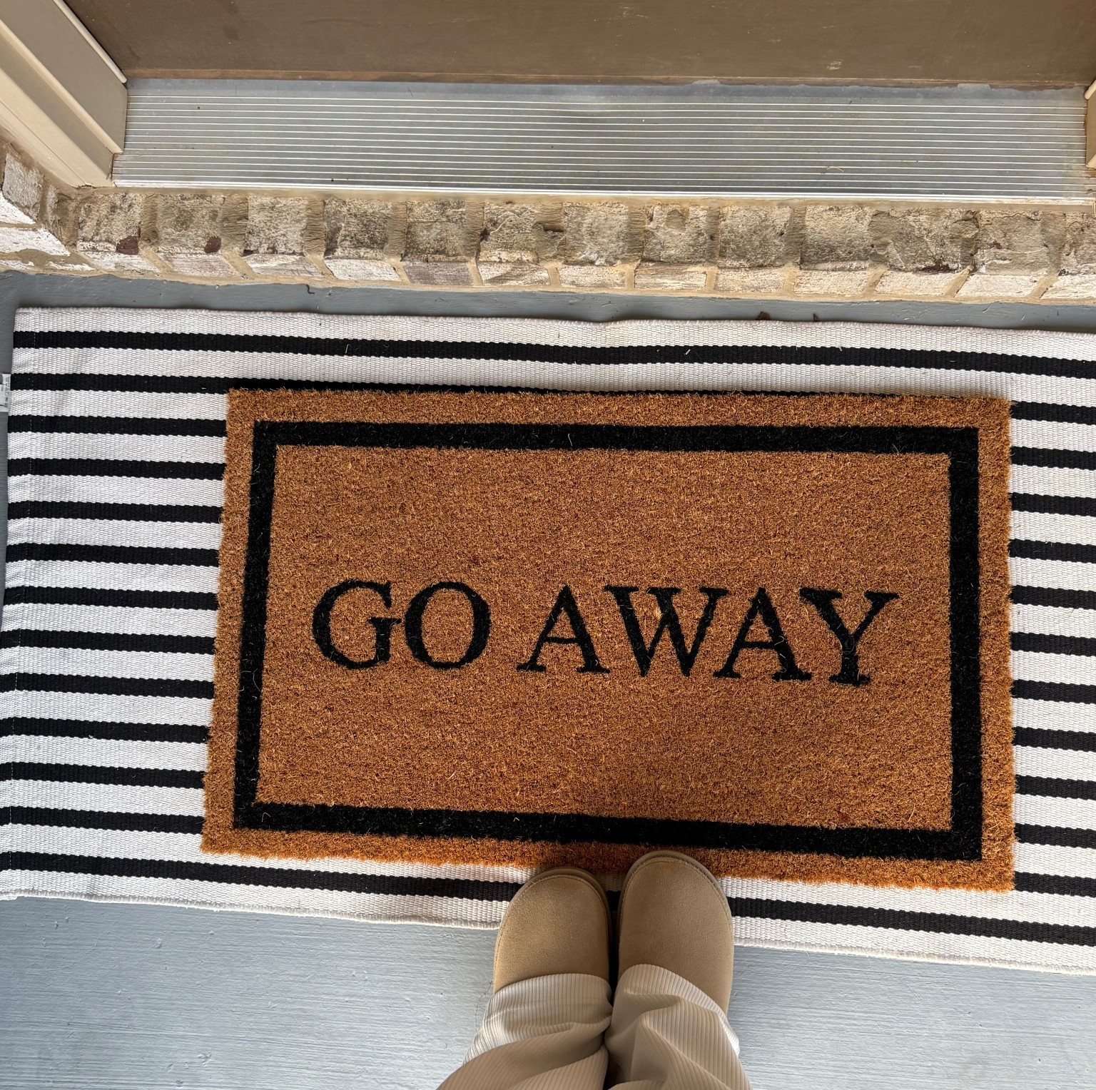 Door mat of my dreams 🖤

#LTKHome