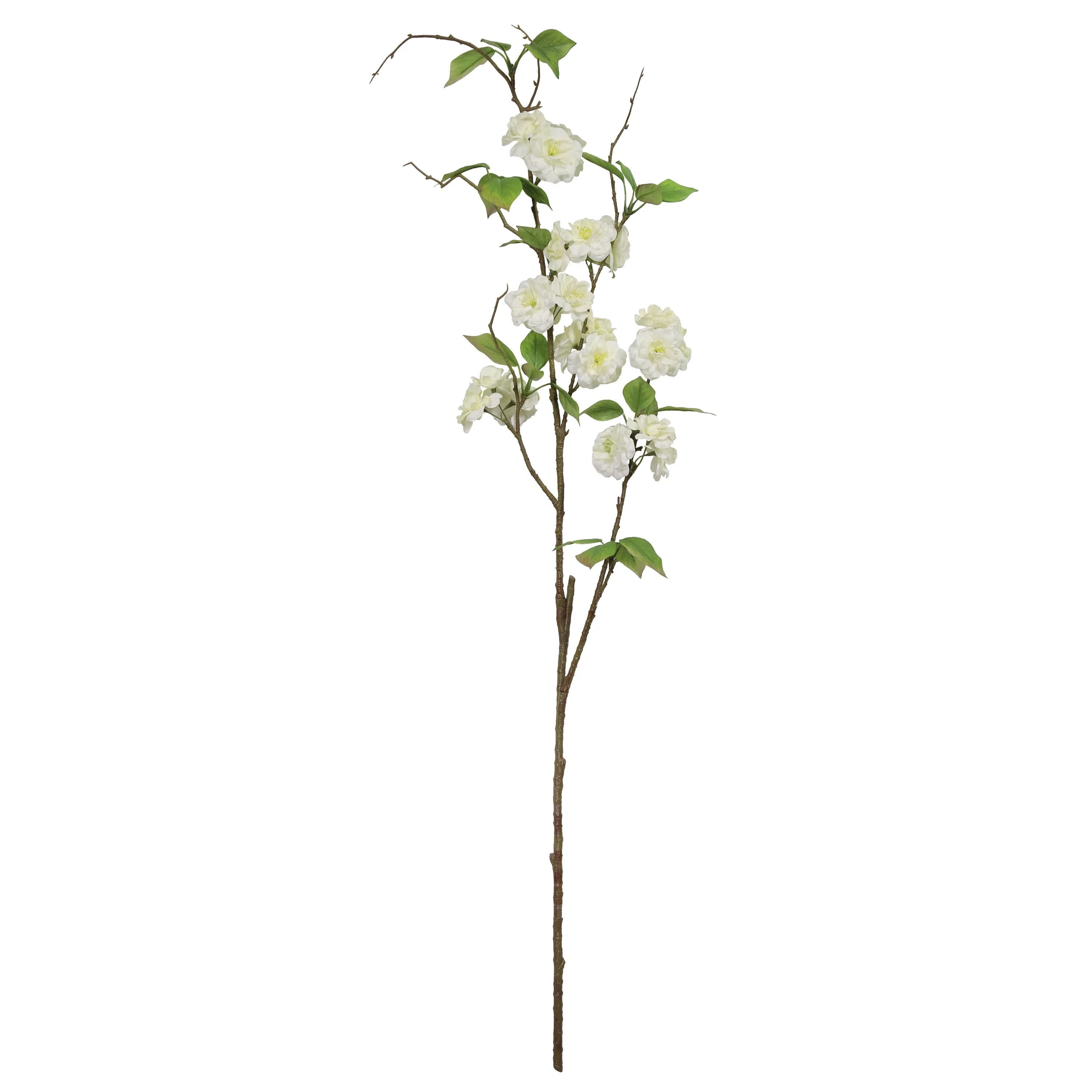Mainstays Cherry Blossom Long Stem, Solid, White, 50" | Walmart (US)