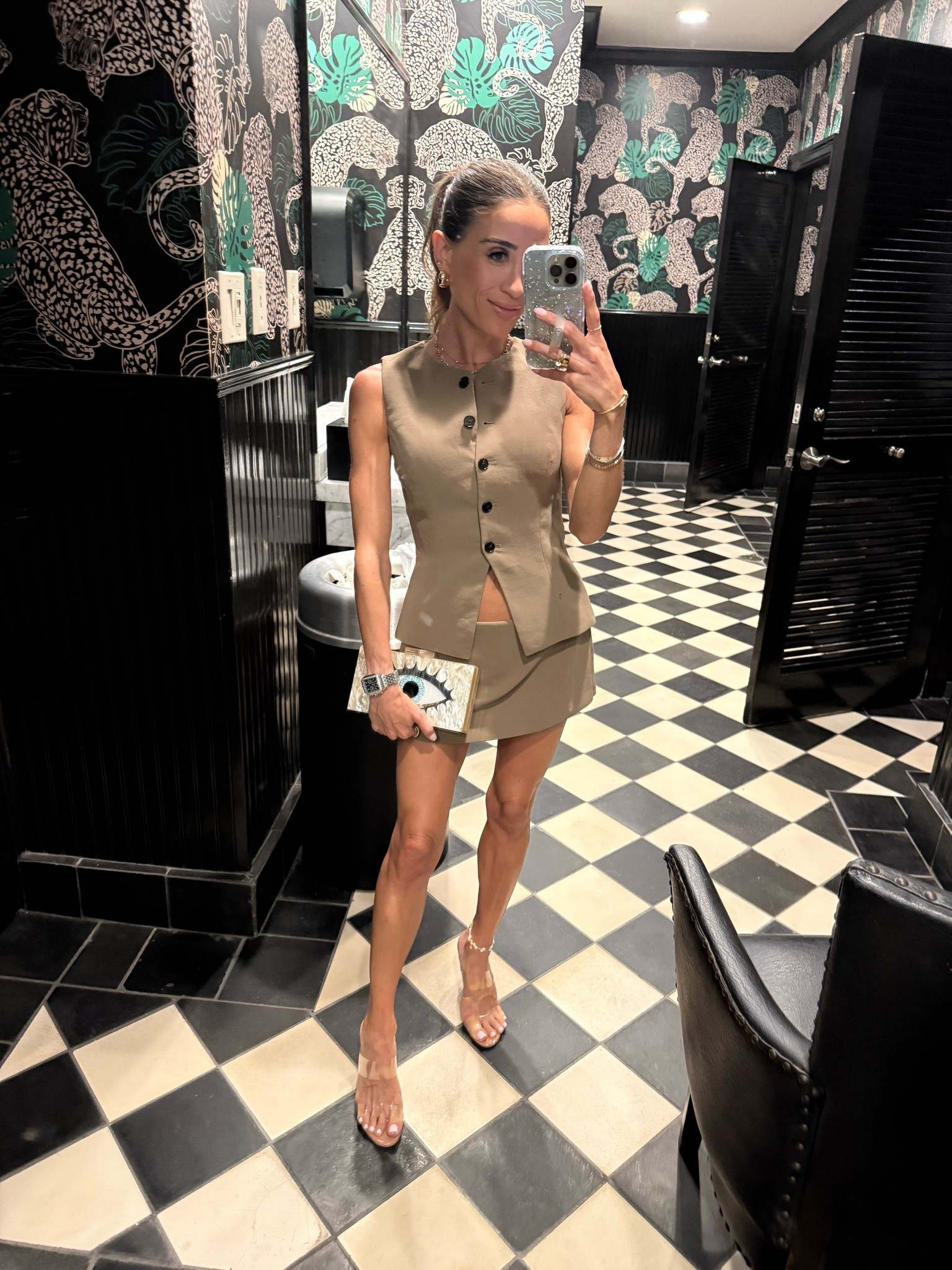 Matching skirt and vest set on sale for some on Aritzia! Wearing 00 
The perfect date night outfit!

#LTKPetite #LTKSaleAlert