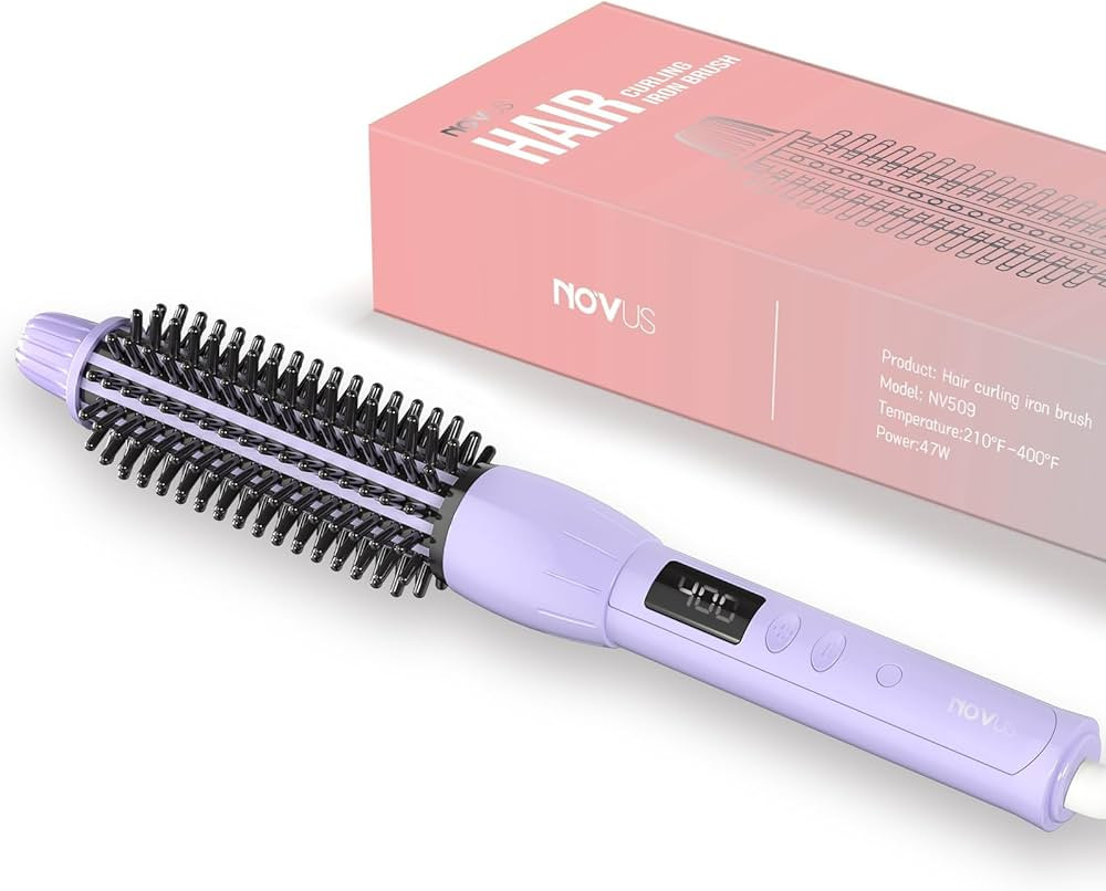 Hair Curling Brush, 60 Minutes Auto Safety Shut Off, Cool Touch Bristles, 11 Temperature Adjustab... | Amazon (US)