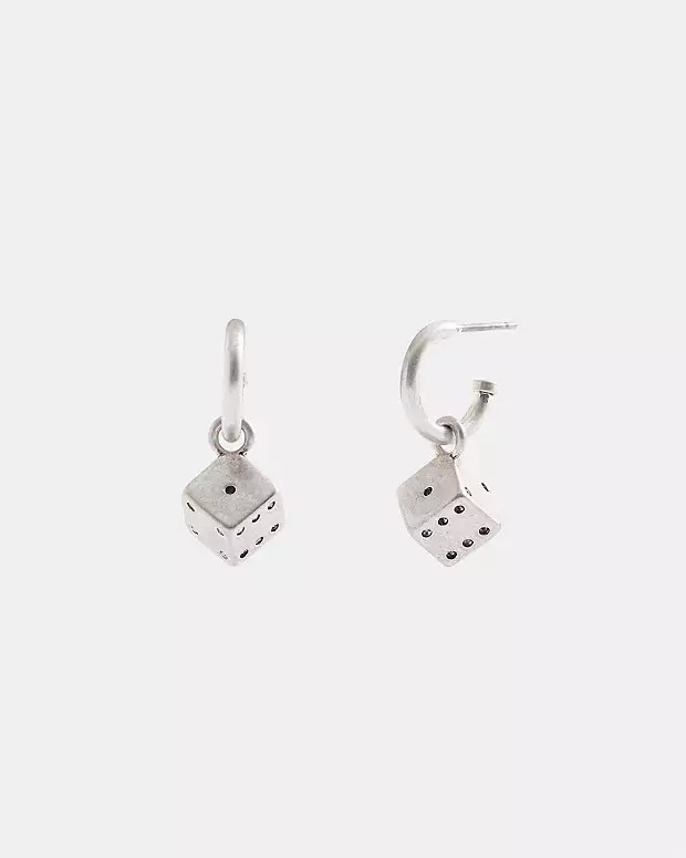 Dice Huggie Earrings | Coach Outlet US