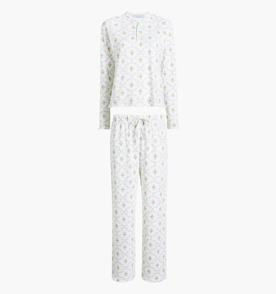 The Olivia Pajama Set - Pastel Trellis | Hill House Home US