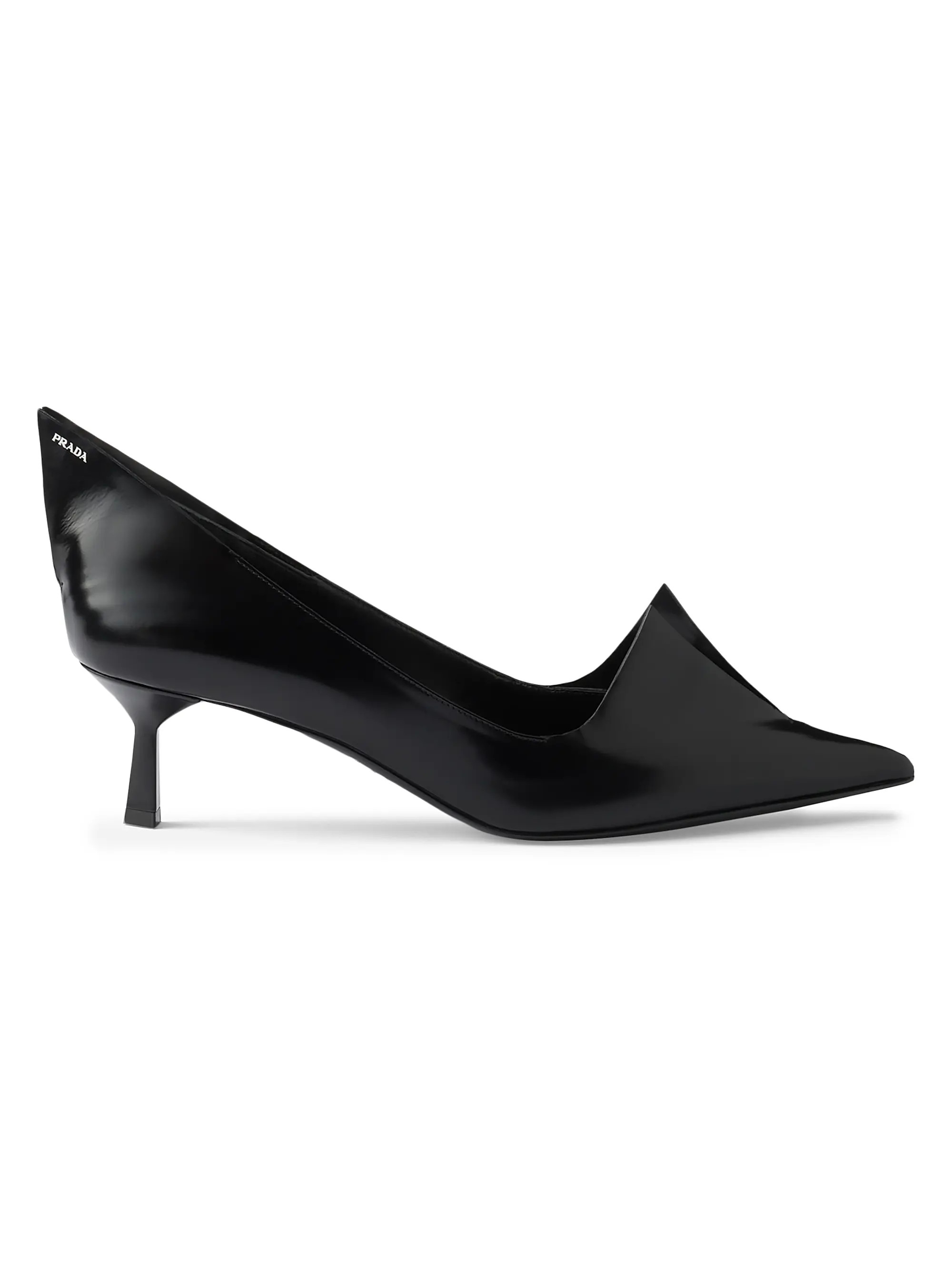 Prada Brushed 55MM Leather Pumps | Saks Fifth Avenue | Saks Fifth Avenue