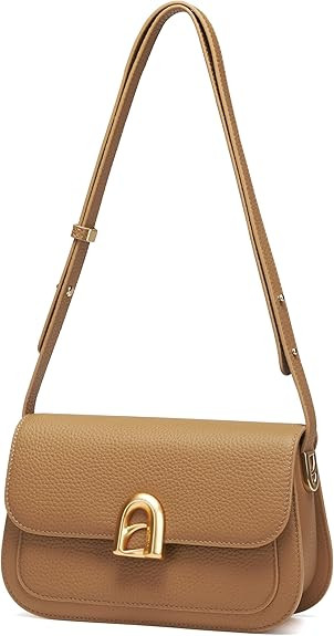 LAFESTIN Genuine Leather Shoulder Bag for Women with Adjustable Strap, Crossbody Purses For Women... | Amazon (US)