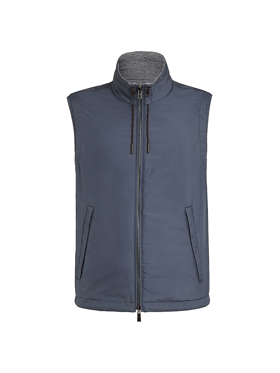 Ermenegildo Zegna Men's Reversible Vest - Blue Grey - Size 40 | Saks Fifth Avenue