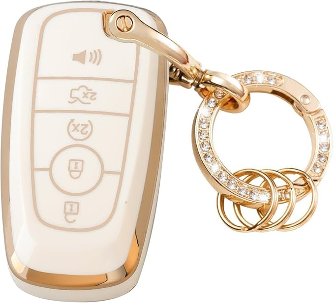 Key Fob Cover Compatible with Ford Bronco Mustang Fusion Raptor F150 F250 Edge Explorer Expeditio... | Amazon (US)