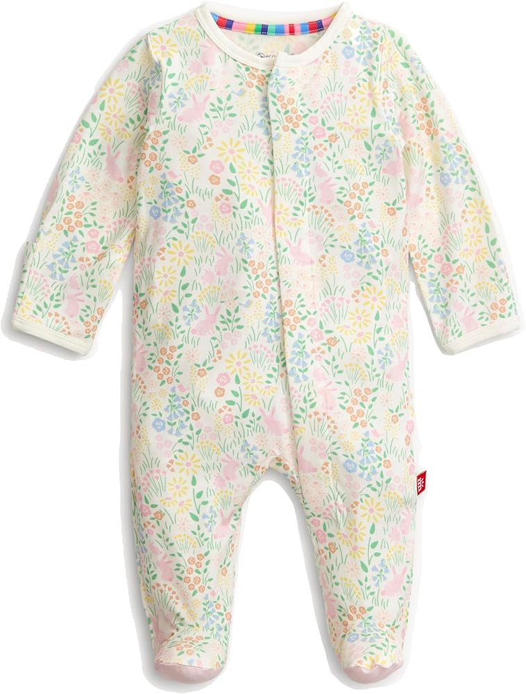 Magnetic Me Girls Modal Magnetic Baby Footie Pajamas | Silky Soft Modal Fabric | Baby Sleepers Av... | Amazon (US)