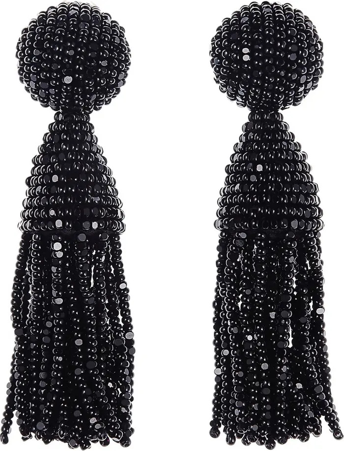 Oscar de la Renta Classic Short Tassel Drop Clip Earrings | Nordstrom | Nordstrom Canada