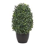 Nearly Natural 13” Boxwood Topiary Artificial UV Resistant (Indoor/Outdoor) Silk Plants Green | Amazon (US)