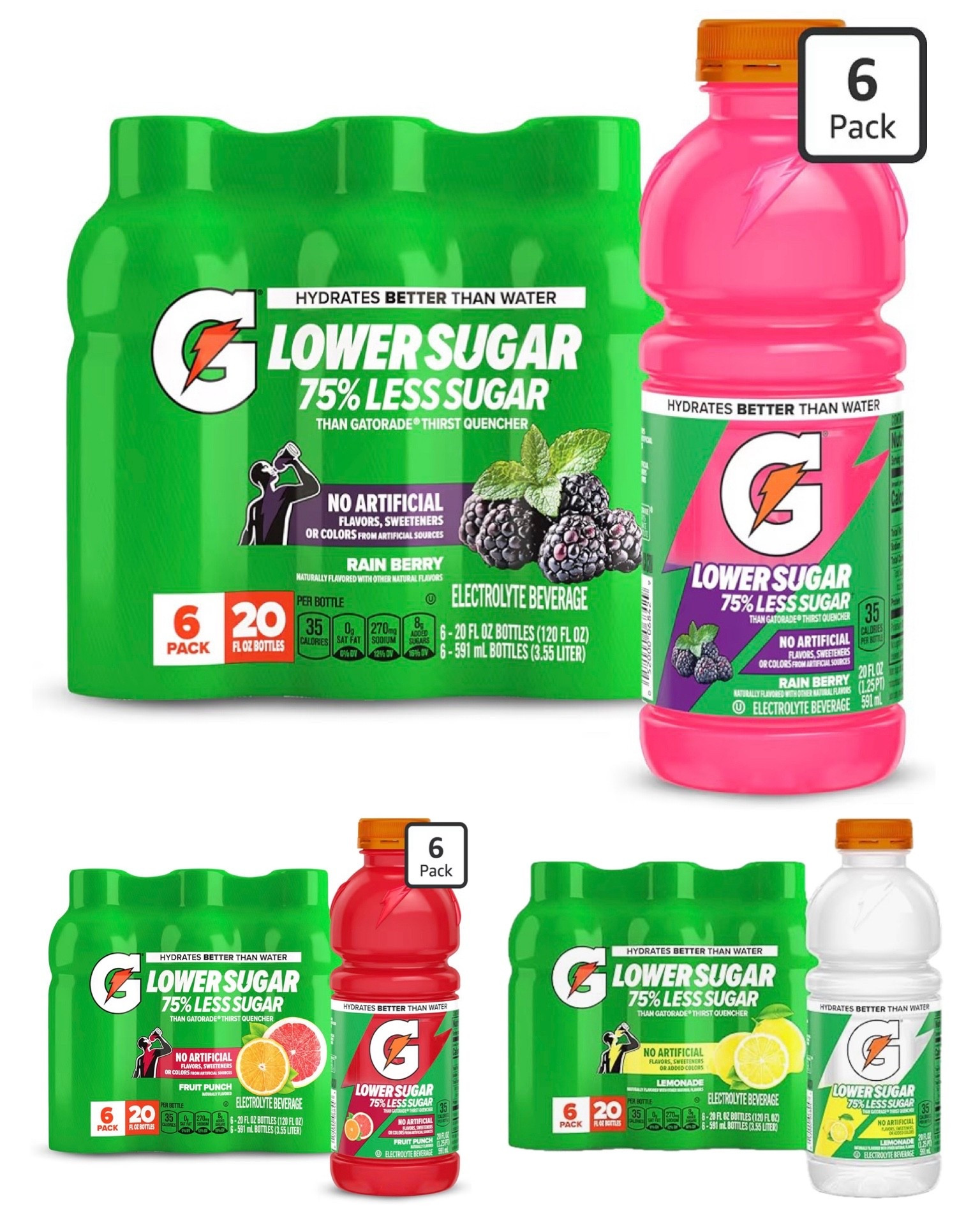 Amazon finally has the newest Gatorade stocked in three flavors - and it’s only $5.24 for 6 packs today! This new version has 75% less sugar than regular Gatorade, plus NO artificial colors, sweeteners or flavors like all other Gatorade! Definitely worth grabbing - they even have a new lemonade 🍋 flavor!

#LTKSaleAlert #LTKActive #LTKKids