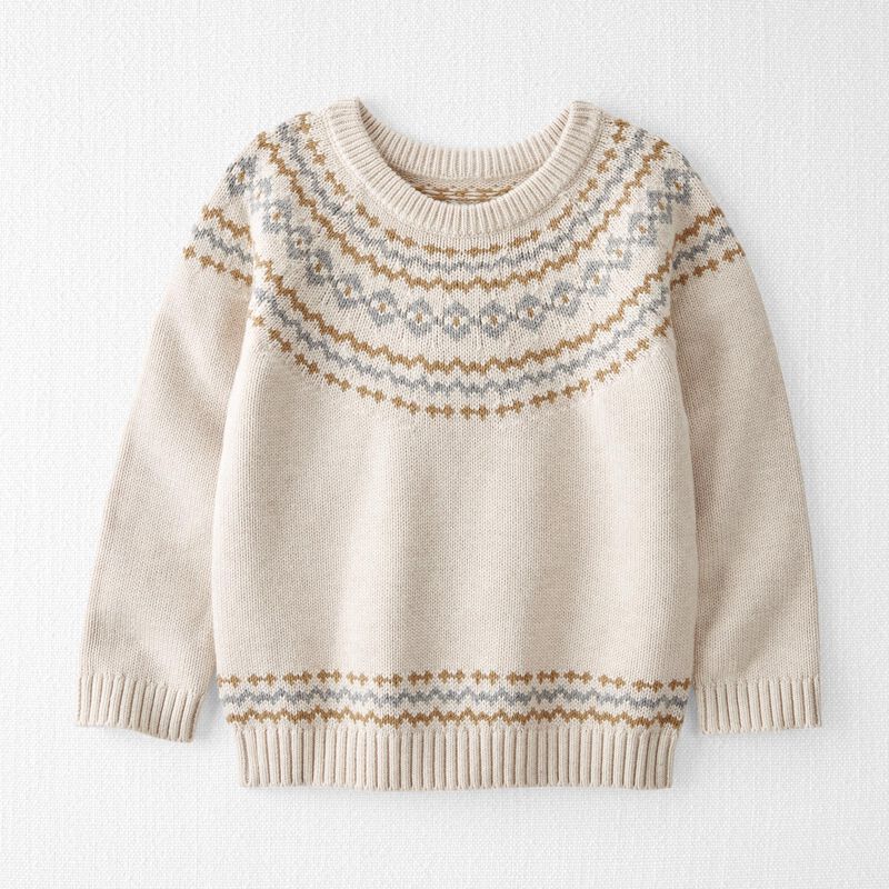 Toddler Organic Cotton Fair Isle Sweater | Carter's