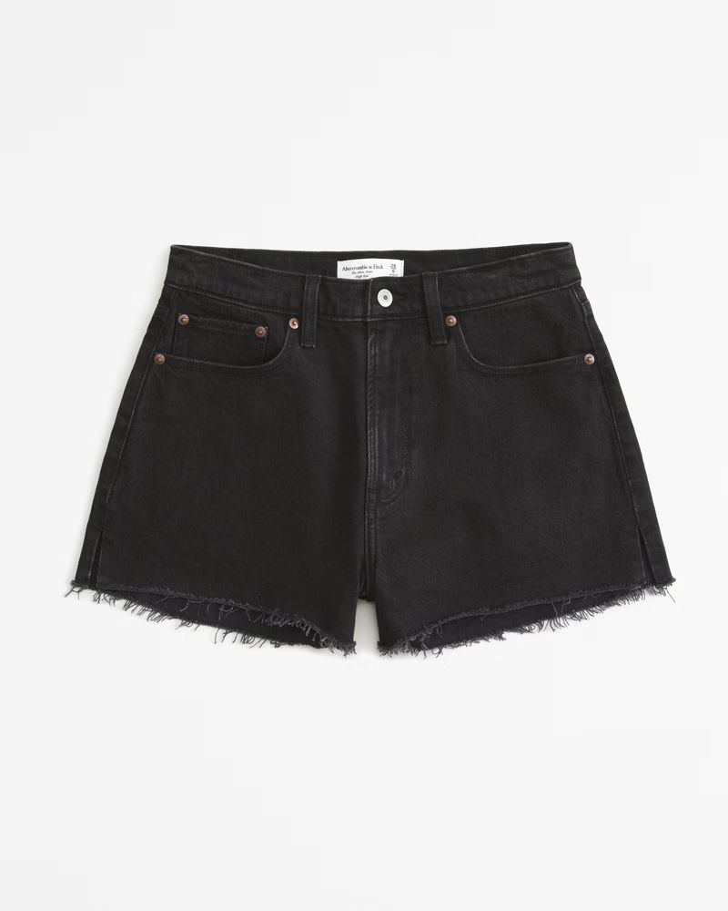 Women's Curve Love High Rise Mom Short | Women's Clearance | Abercrombie.com | Abercrombie & Fitch (US)