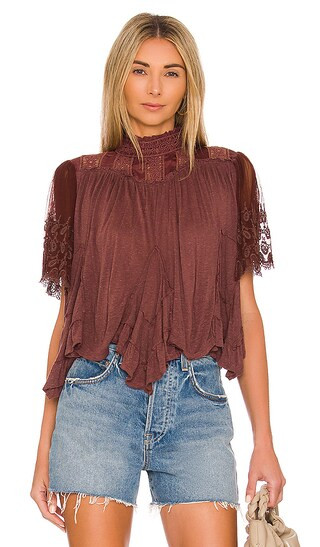 Savannah Top in Chocolate | Revolve Clothing (Global)