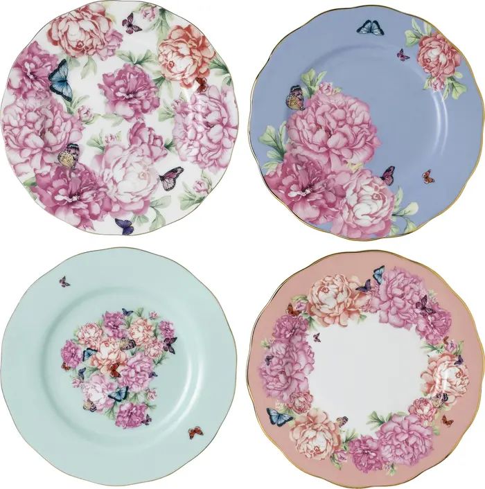 MIRANDA KERR FOR ROYAL ALBERT Friendship Set of 4 Bone China Accent Plates | Nordstrom | Nordstrom