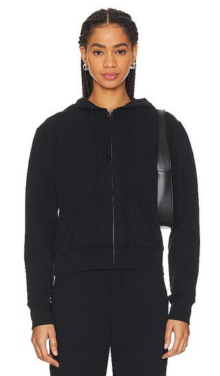 Callie Zip Up Hoodie in Dark Navy | Revolve Clothing (Global)