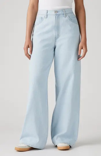 Levi's® Cinch High Waist Baggy Wide Leg Jeans in Never Going To Change at Nordstrom Rack, Size 29 31 | Nordstrom Rack