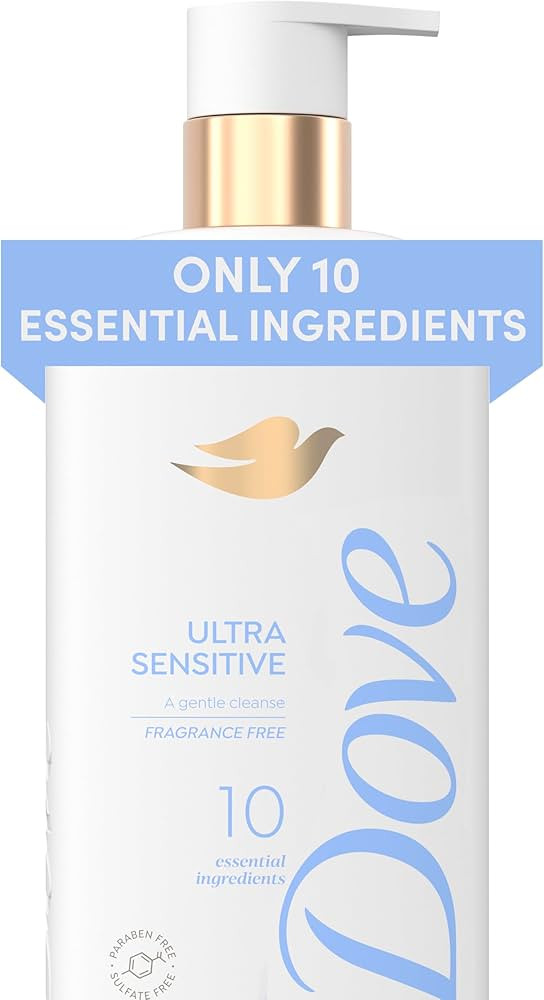Dove Ultra Sensitive Serum Body Wash Fragrance Free, 18.5 oz I Fragrance-free serum body wash wit... | Amazon (US)