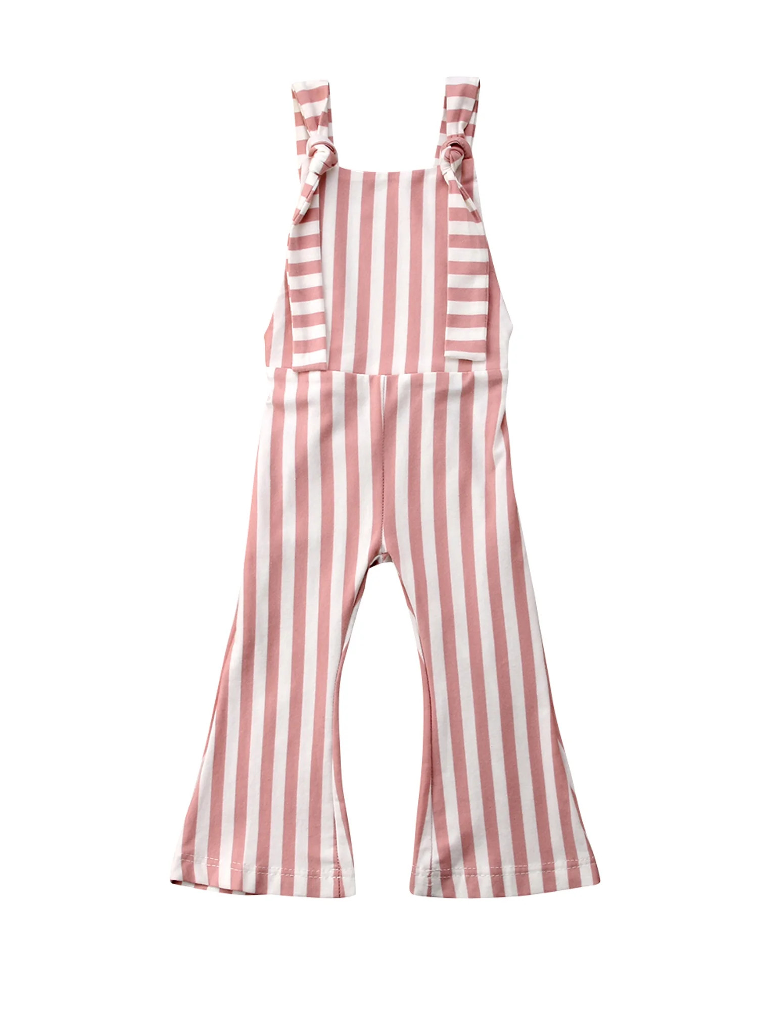 Farrubbyine8 Toddler Baby Girls Stripes Romper Bib Pants Overalls Outfits | Walmart (US)