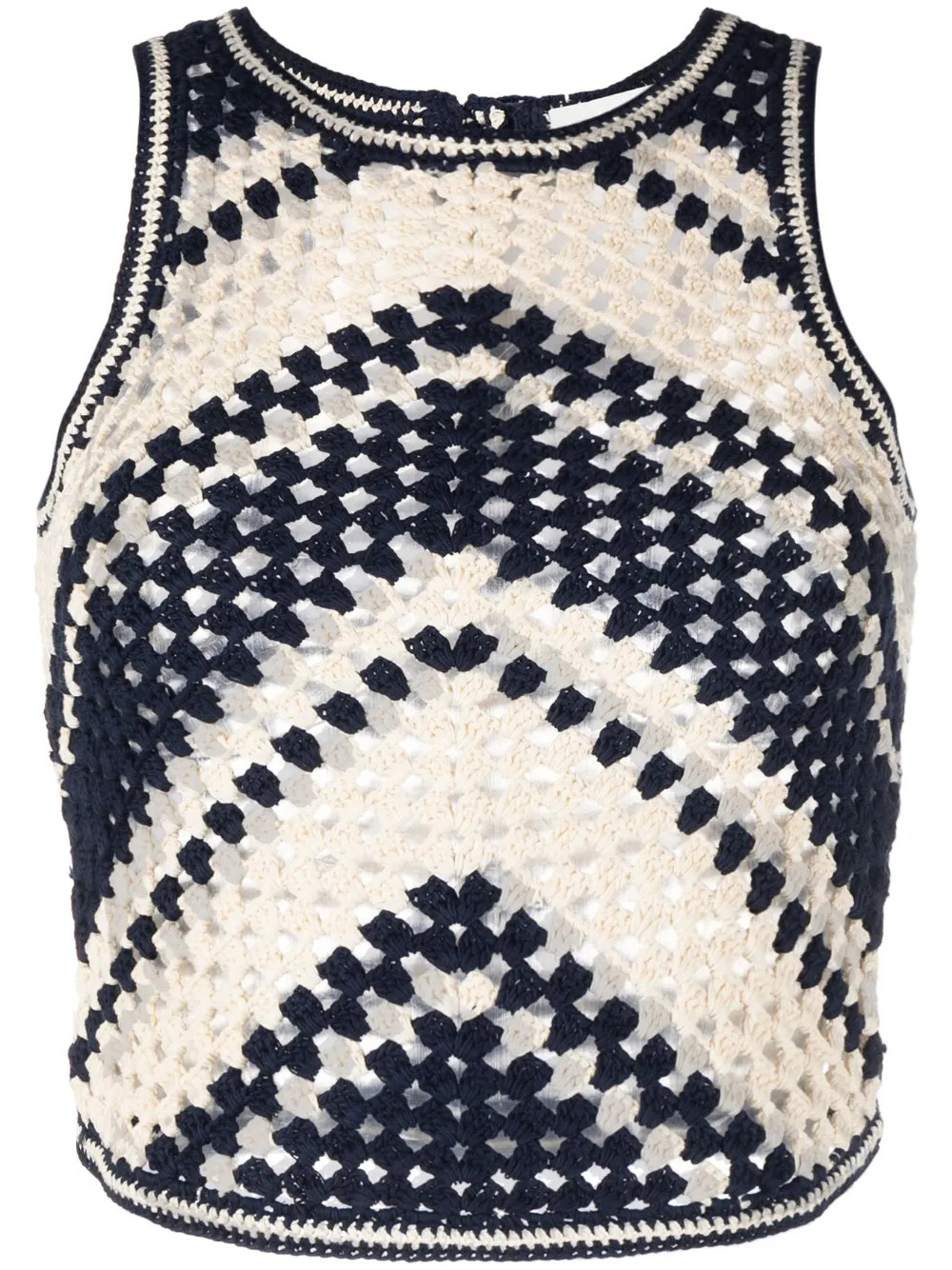 ZIMMERMANN Chintz Crochet Tank Top - Farfetch | Farfetch Global