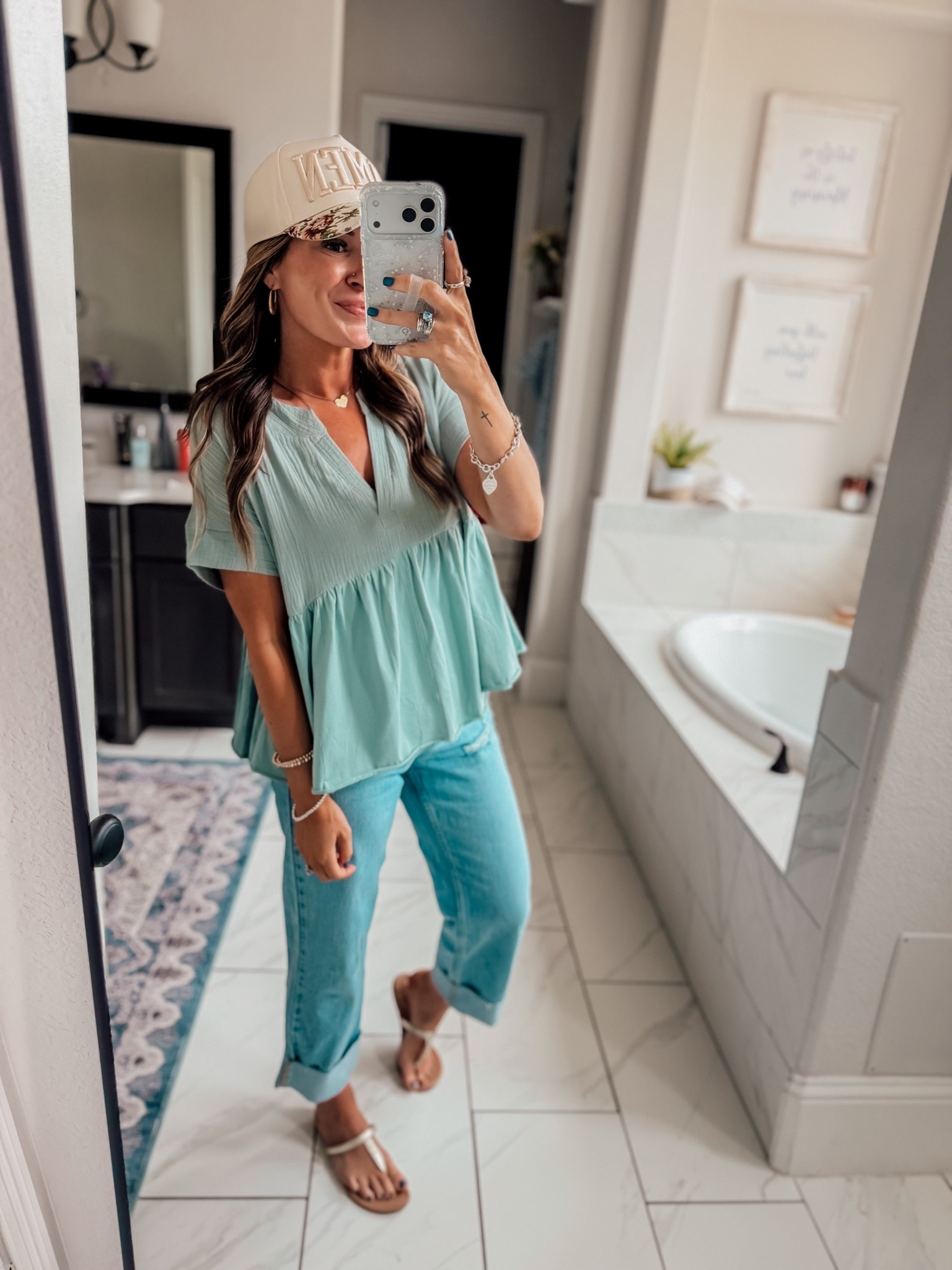 Wearing an XS in this Amazon top and a 0 regular in these Walmart jeans!

#LTKgrwm #LTKootd #LTKdayinmylife