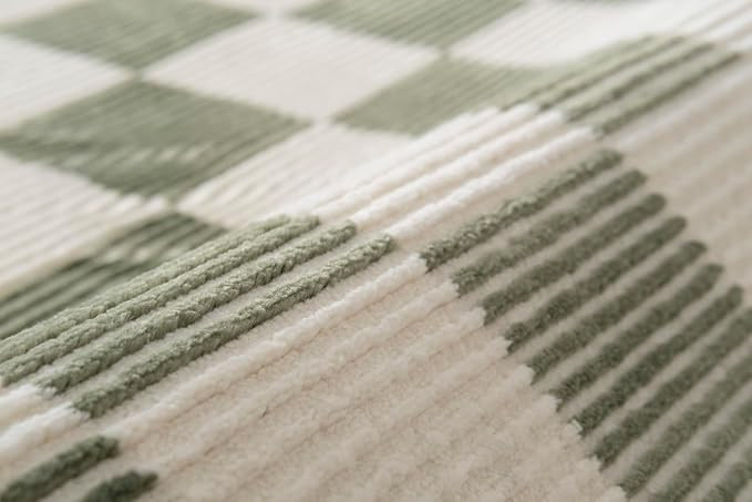 Gambit 7'10"x10' Checkered Rug Washable Area Rug for Living Room Bedroom - 100% Recycled Oeko-TEX... | Amazon (US)
