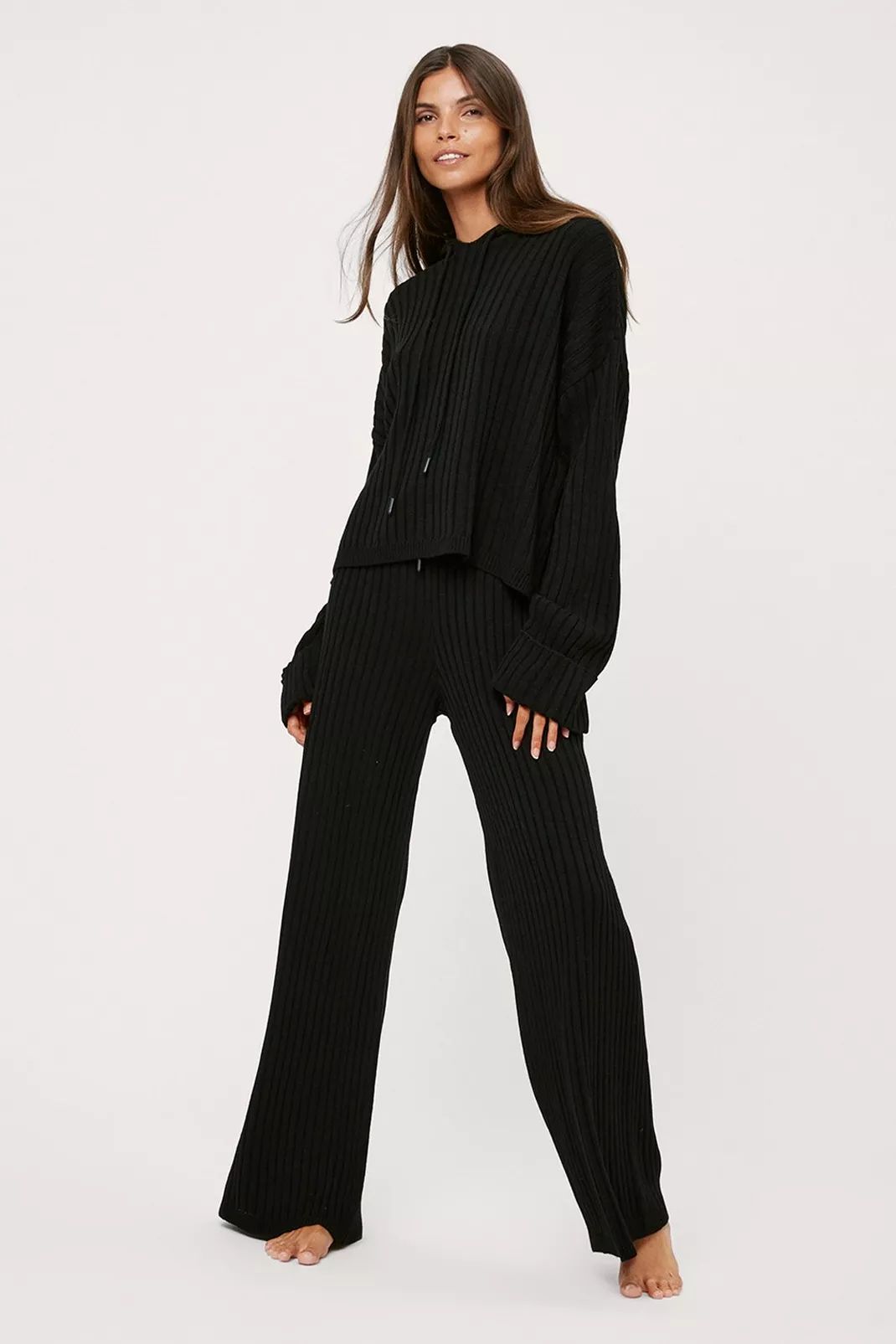 Knitted Hoodie and Pants Lounge Set | Nasty Gal (US)
