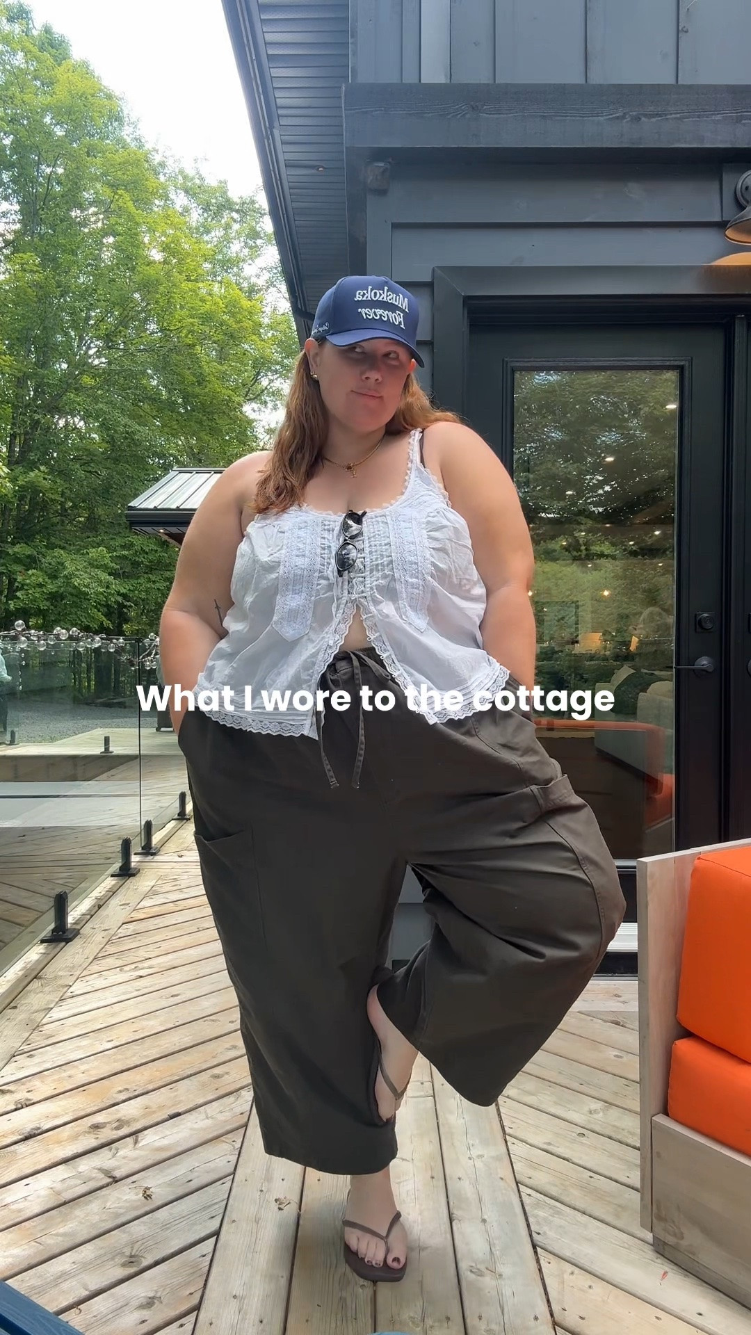 What I wore to the summer cottage as a plus size girl! Sizes up in these cargo utility pants to a 4X for length and extra baggyness. Drawstring was perfect for cinching in the waist. 

Would transition so well into the fall wardrobe!

#LTKplussize #LTKmidsize