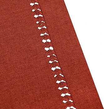 Grelucgo Handcrafted Solid Cinnamon Color Dining Table Runner for Fall or Autumn, Double-Hemstitc... | Amazon (US)