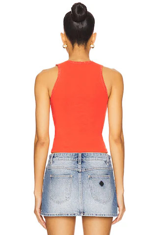 Daydreamer Studios Lace Trim Tank in Cherry Red | Revolve Clothing (Global)