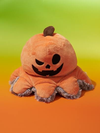 1pc Reversible Halloween Pumpkin Design Pet Plush Toy | SHEIN