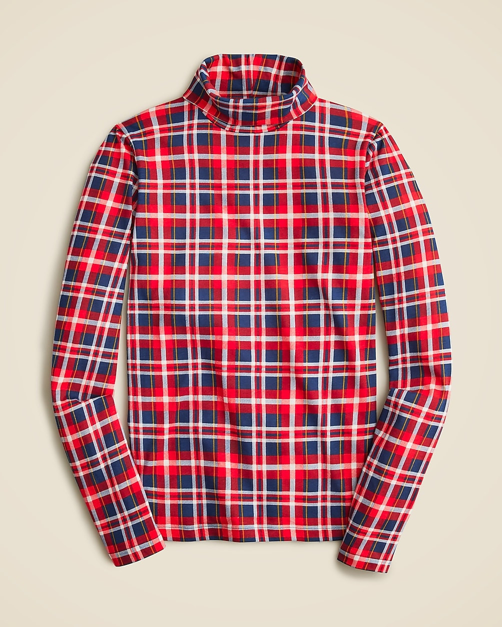Tissue turtleneck in plaid | J. Crew US