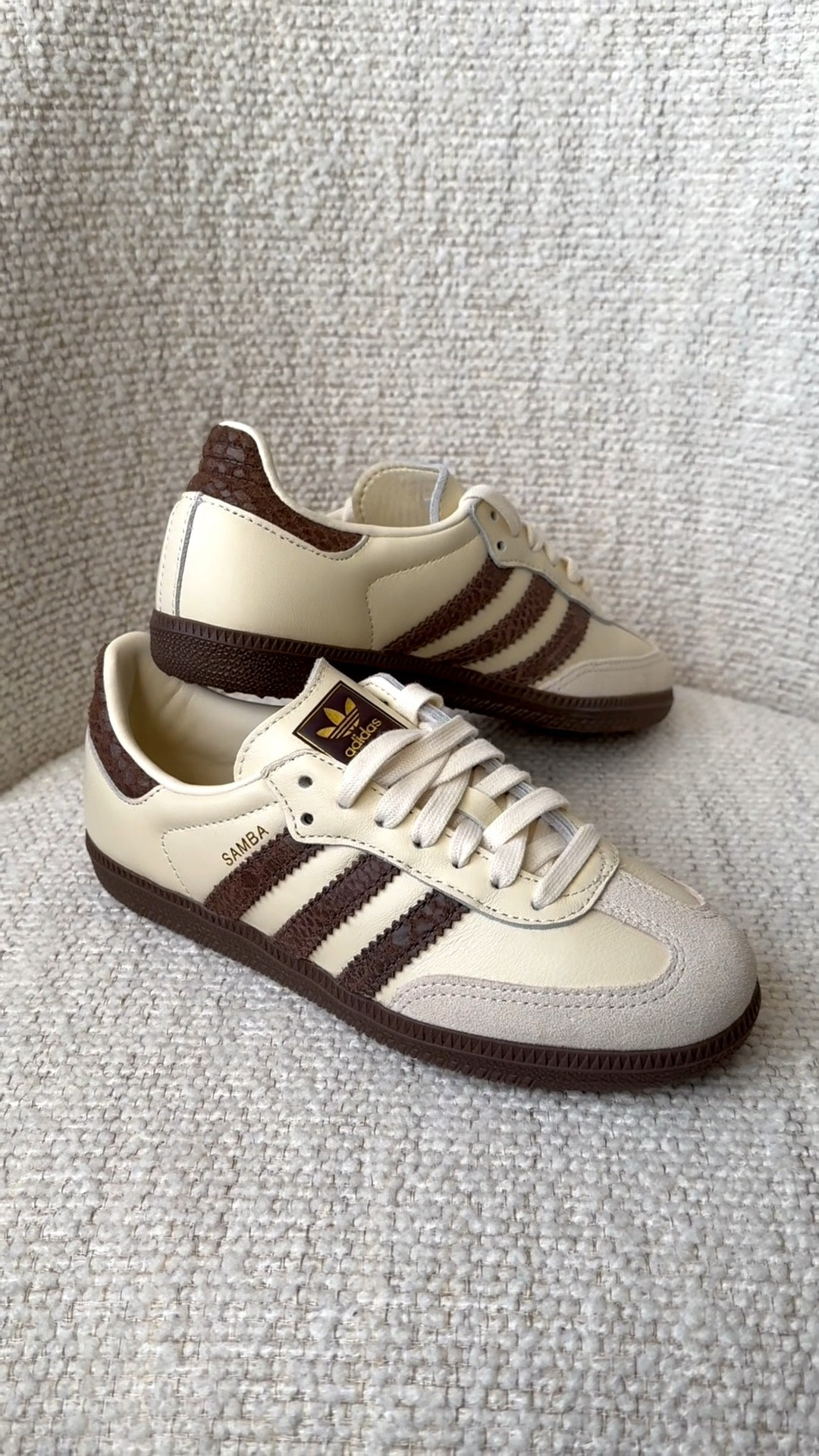 New Adidas Samba - Off white and brown 🫶🏻 

#LTKwinter #LTKshoes #LTKuk