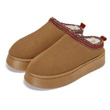 Womens Platform Mini Boots Cozy FurLined Ankle Boots For Warm And Stylish Snow Boots | SHEIN