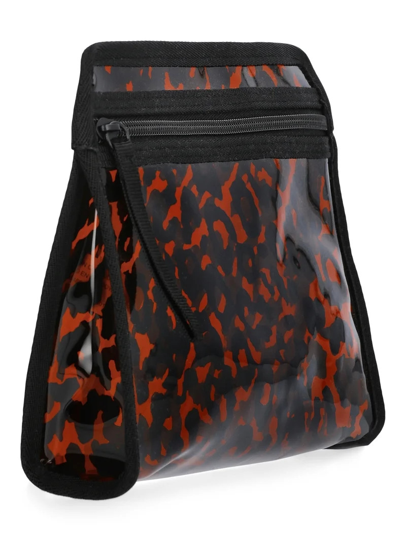 No Boundaries Women's Clear Beach Pouch, Leopard | Walmart (US)