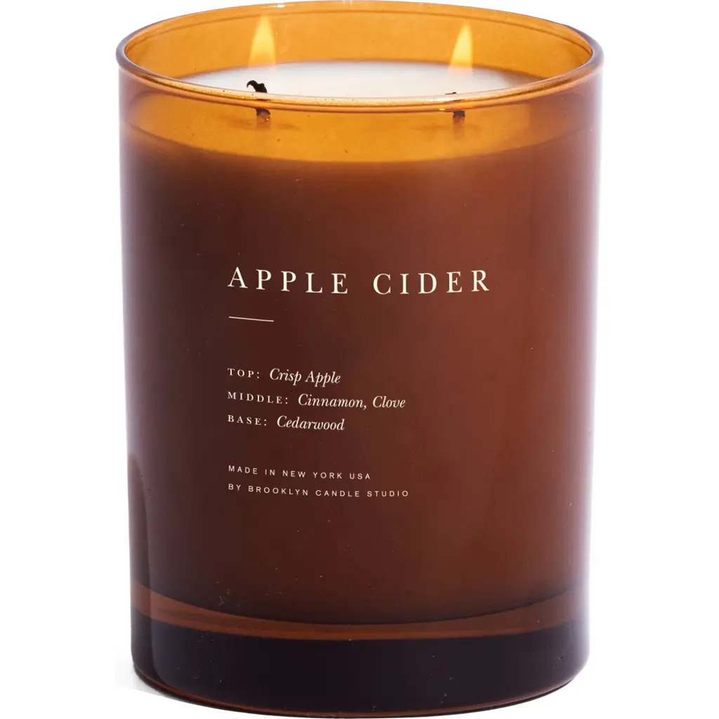 BROOKLYN CANDLE STUDIO Apple Cider Fall Candle in Brown at Nordstrom | Nordstrom