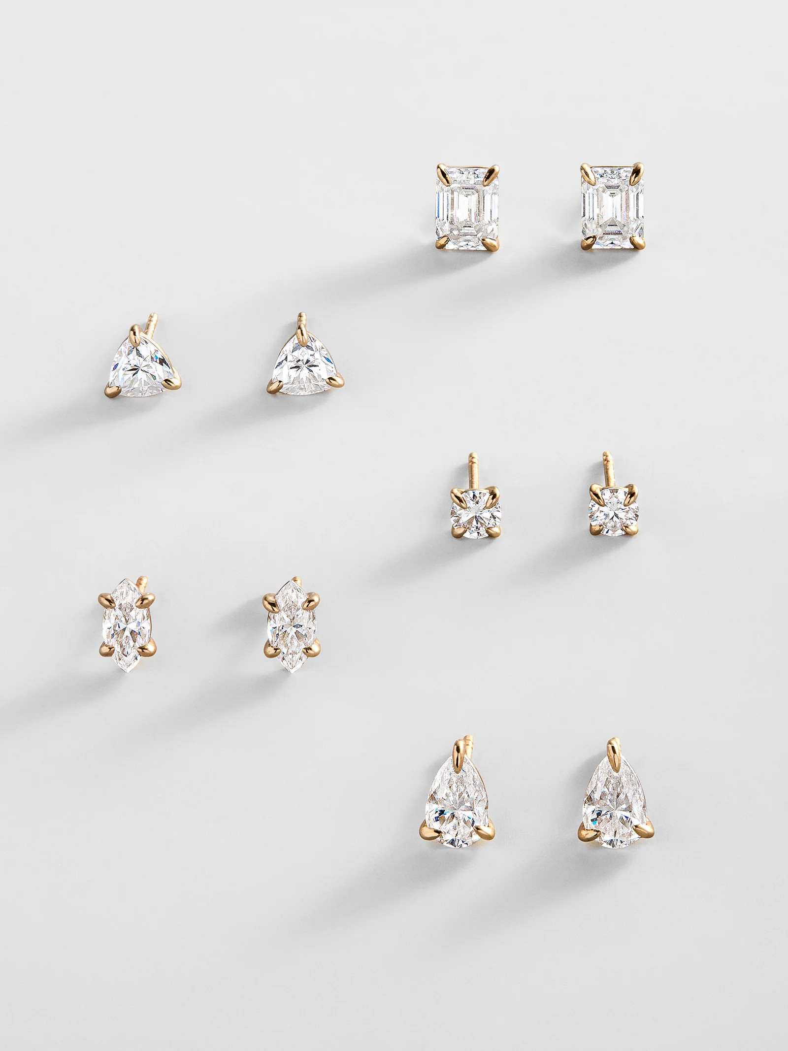 Debra 14K Gold Earrings - Emerald Stone | BaubleBar