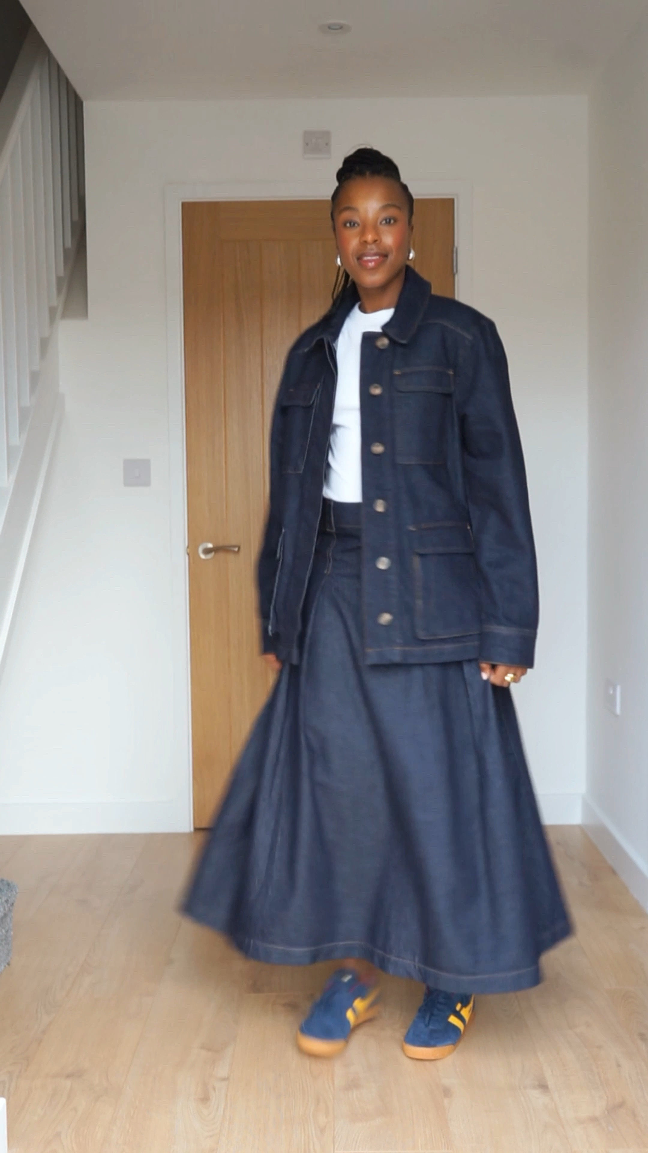 Day 20/99 casual outfit double denim set 💙#denimlook #casualoutfit #simpleootd 

#LTKfindsunder100 #LTKU #LTKVideo