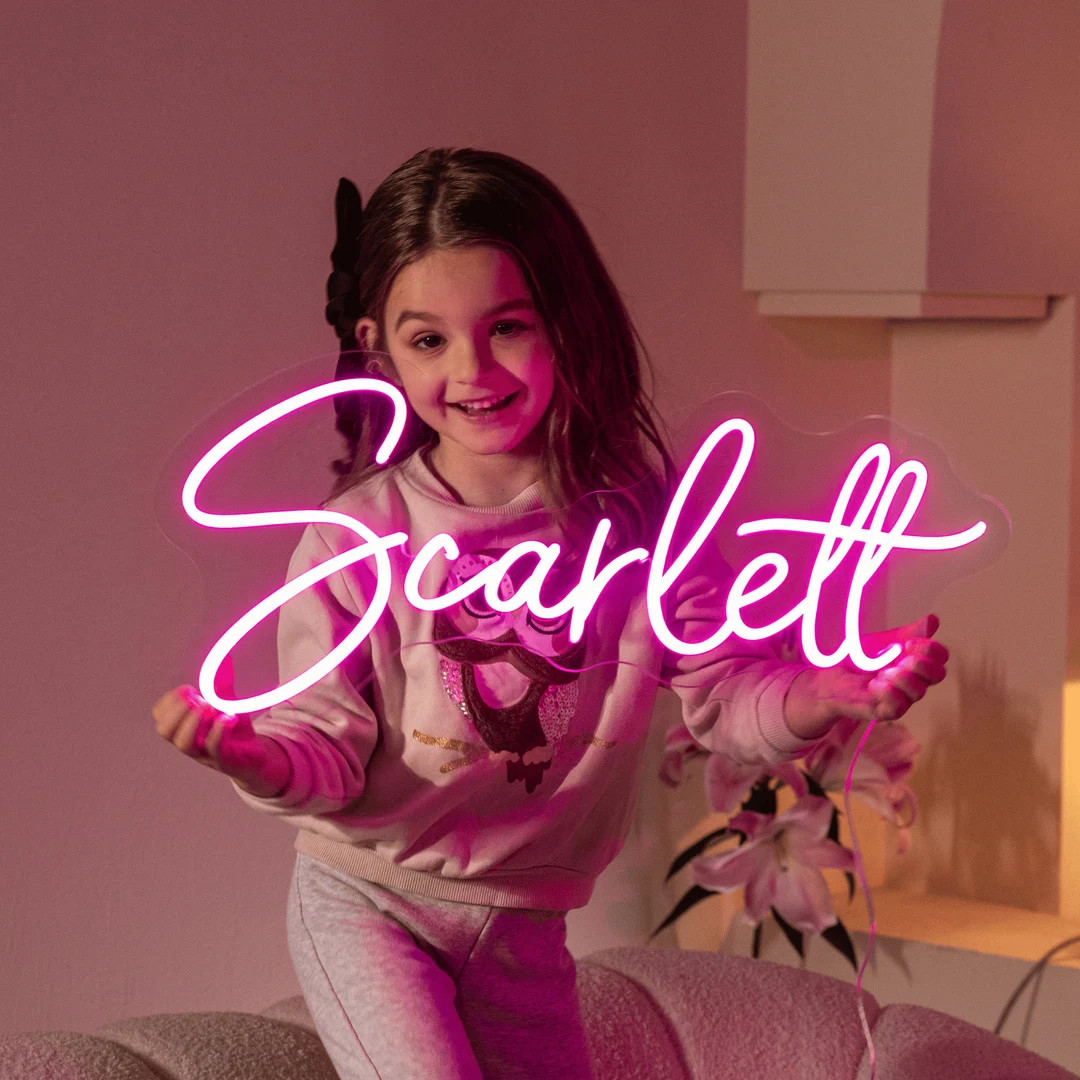 Custom Name Neon Sign for Kids, Kid Room Decorations, Home Decor Wall Decor, Neon Sign Custom,Lig... | Etsy (US)