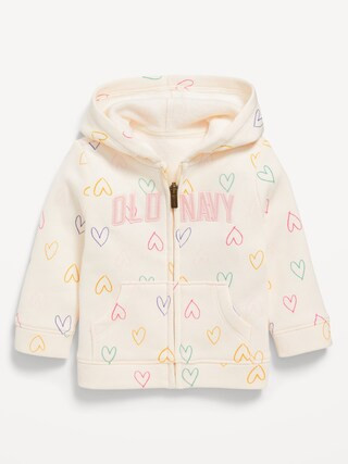 Printed Logo-Graphic Zip Hoodie for Baby | Old Navy (US)