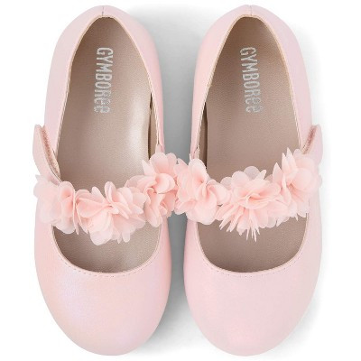 Gymboree Girls Shimmer Floral Ballet Flats - Enchanted Garden Pink TODDLER 9 | Target
