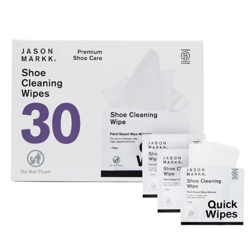 Jason Markk Plant-Based Quick Wipes, Shoe Cleaner, 30 Pack, Individually Packed, Sneaker Care, Id... | Amazon (US)