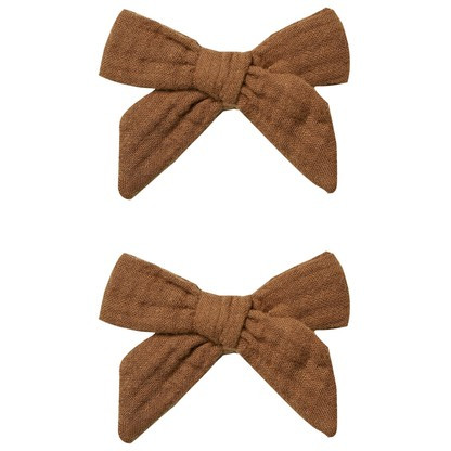 Rylee & Cru Bow w/ Clip Set of 2, Rust | SpearmintLOVE